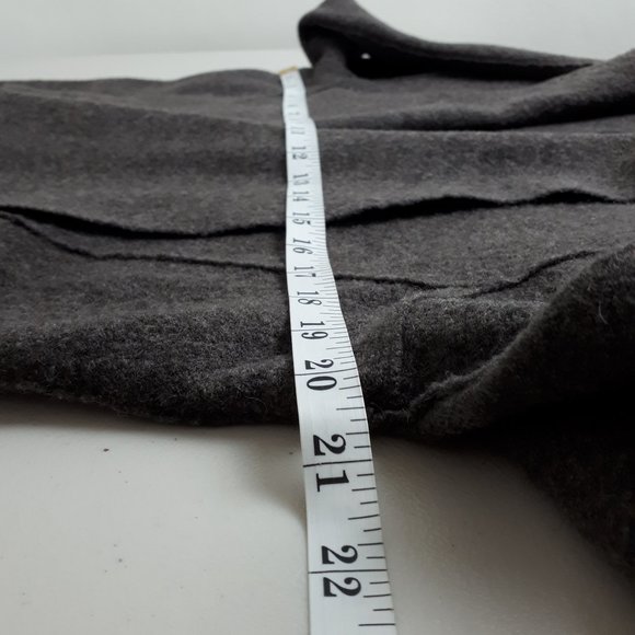 500 Maison Cinqcent Brown Open Front Wool Cardigan - Picture 7 of 16
